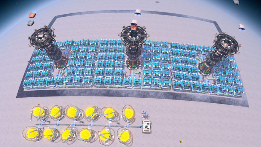 Dyson Sphere Blueprints - high density 2 input 1 output assembler array