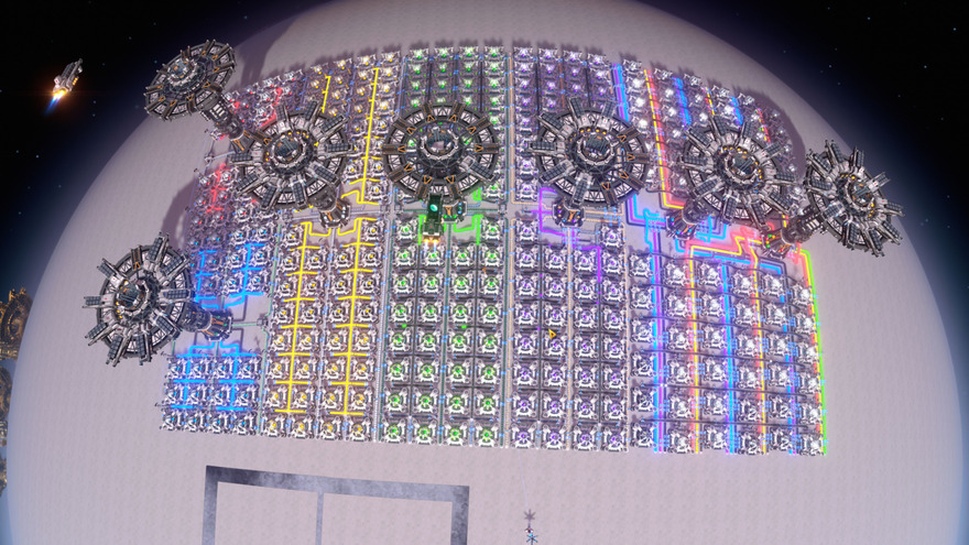 Dyson Sphere Program Structure Matrix Dyson Sphere Blueprints - Project 2599 : Purple Matrix - full tower