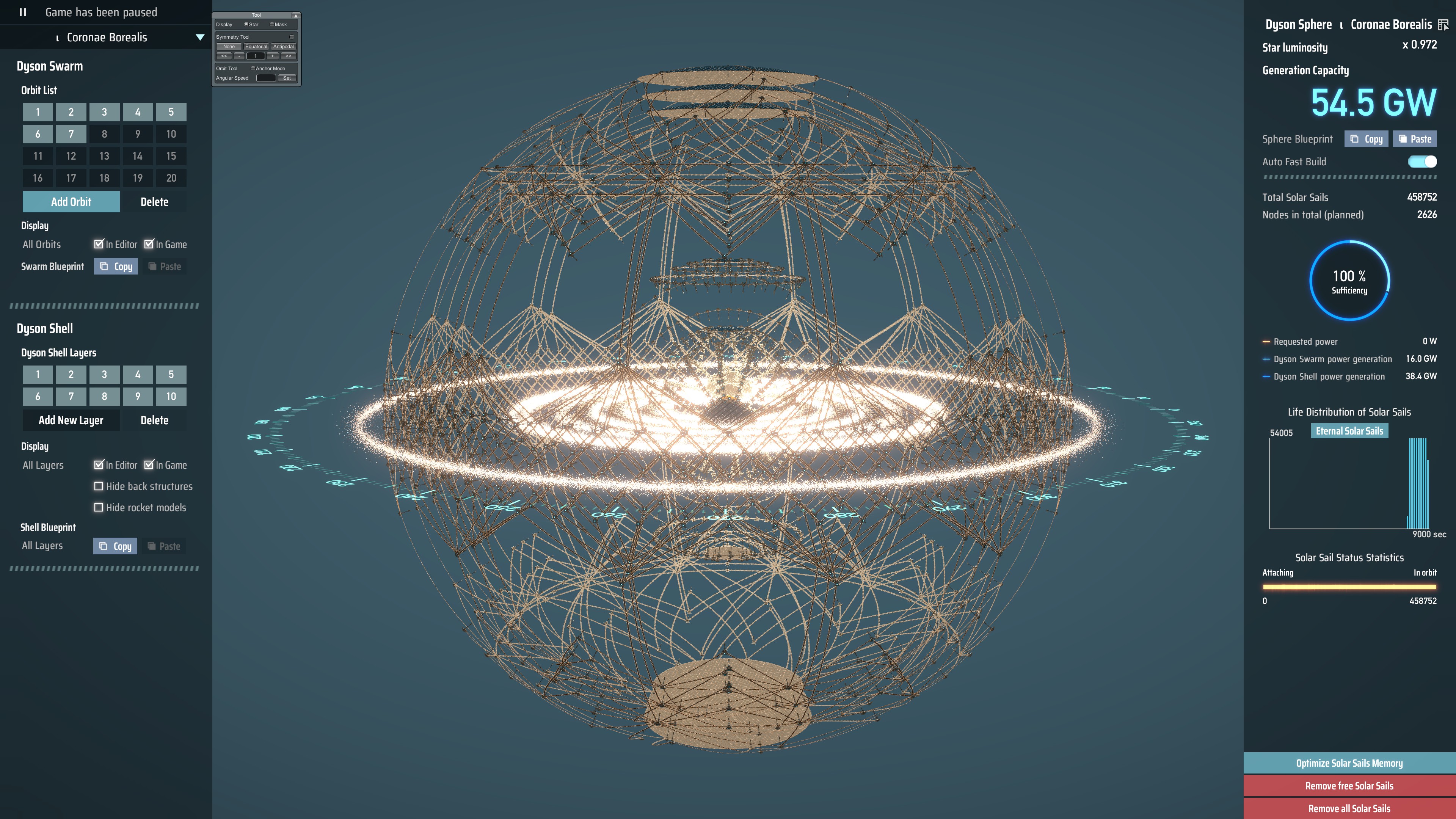 Dyson Sphere Blueprints - n Microscopi - full sphere BP (swarm + shell)