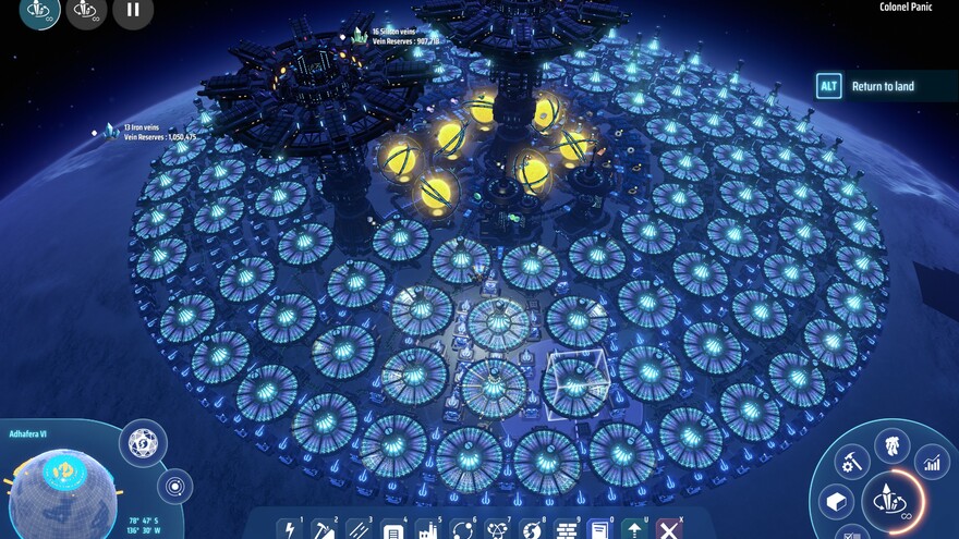 Dyson Sphere Blueprints - 3.6GW Polar Ray Receiver Hub with