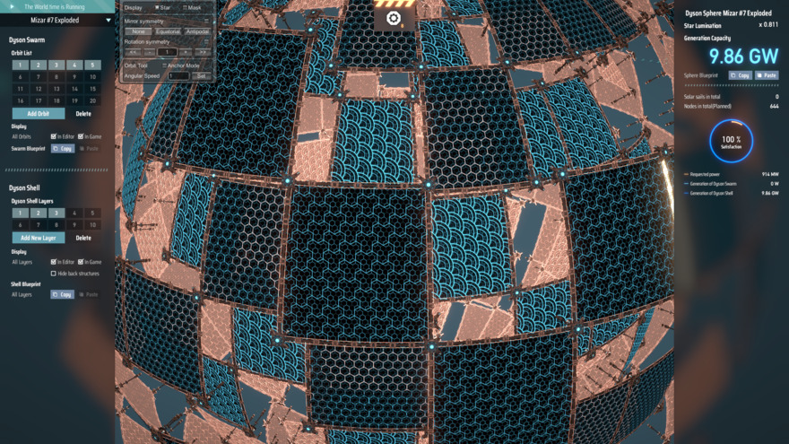 Dyson Sphere Blueprints - Exploded Square