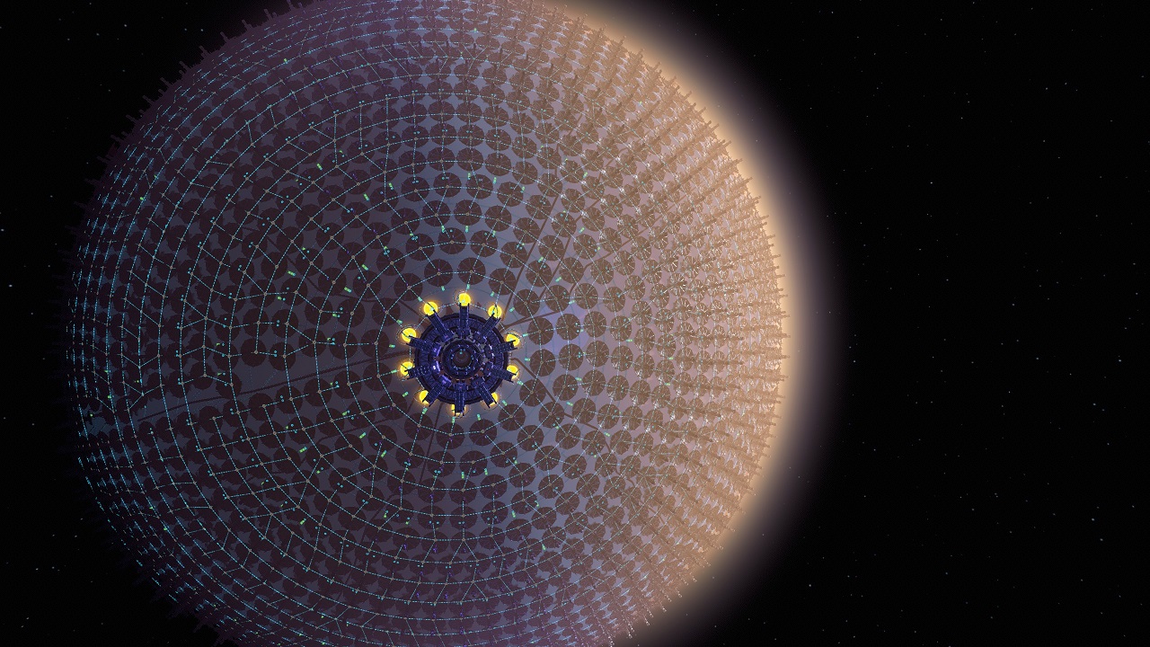 Dyson Sphere Blueprints 603 Ray Receivers with grav lenses. 1 of 4