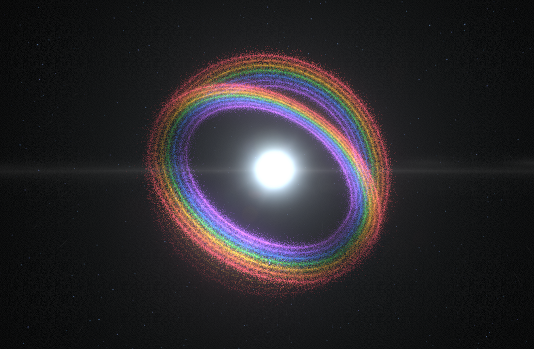 Dyson Rings Angle Dyson Sphere Blueprints - Rainbow Rings - Inverted