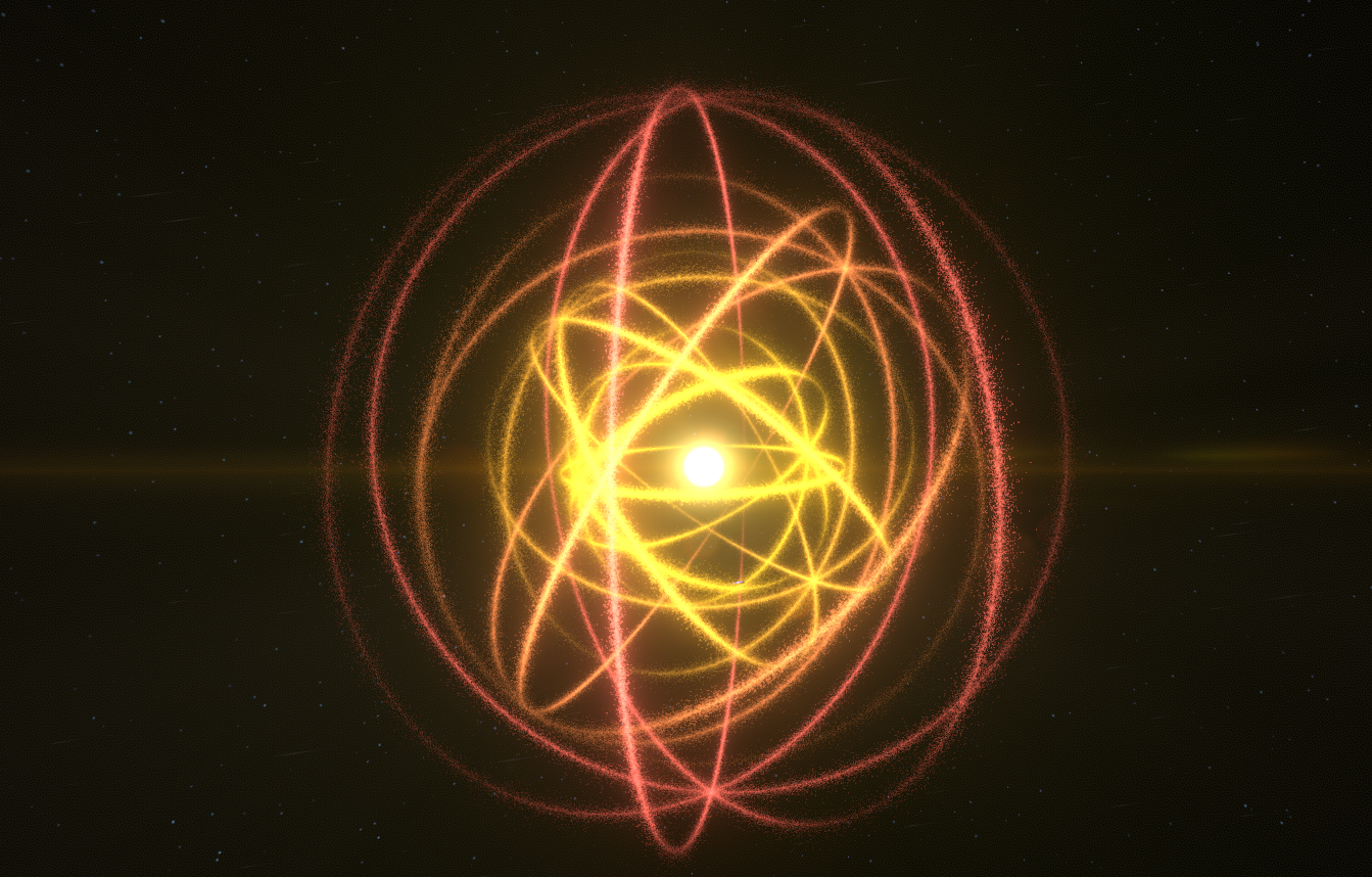 Dyson Sphere Blueprints - Atomic Rings - Warm Colors