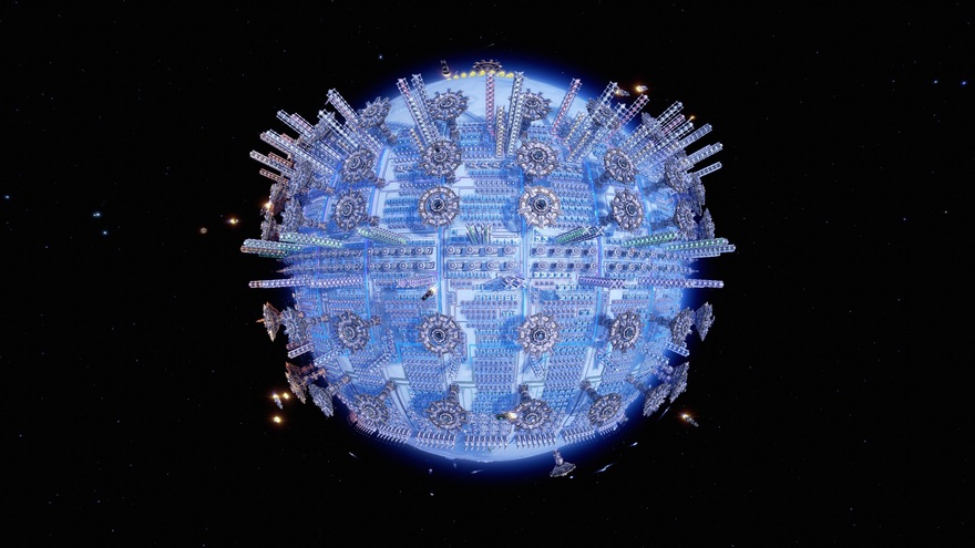 Dyson Sphere Blueprints - Raw resources to white science (2/s)