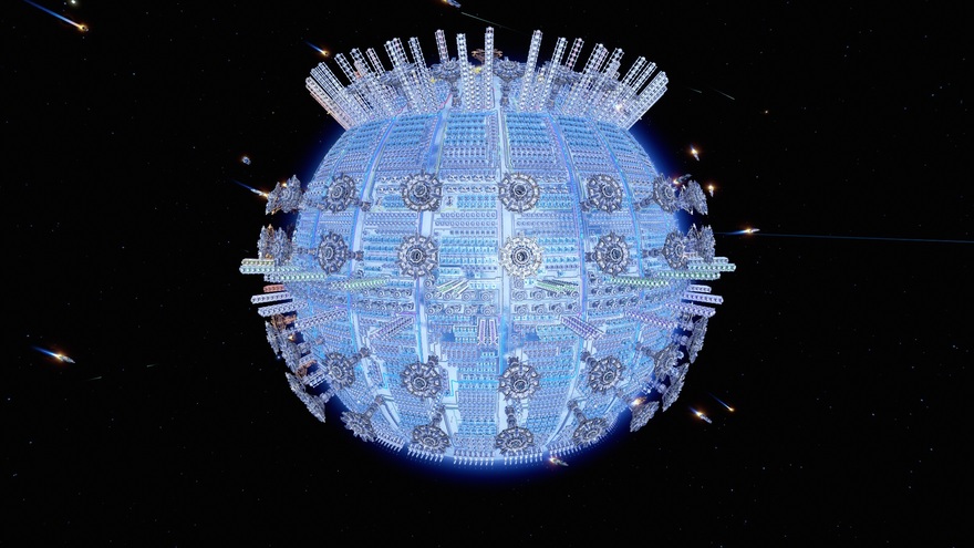 Dyson Sphere Blueprints - Raw resources to white science (2/s)