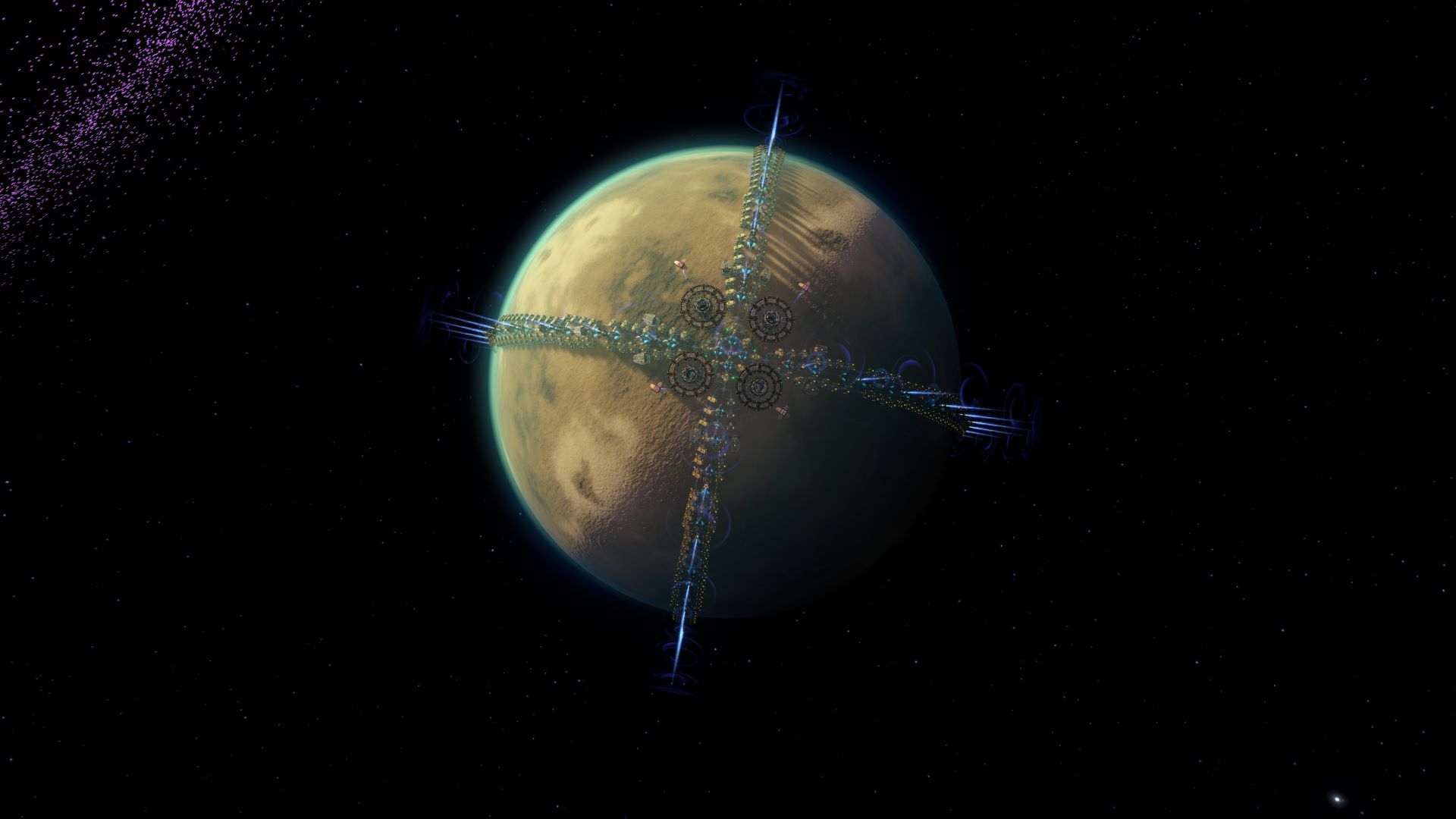 Dyson Sphere Blueprints - Planet Defence full
